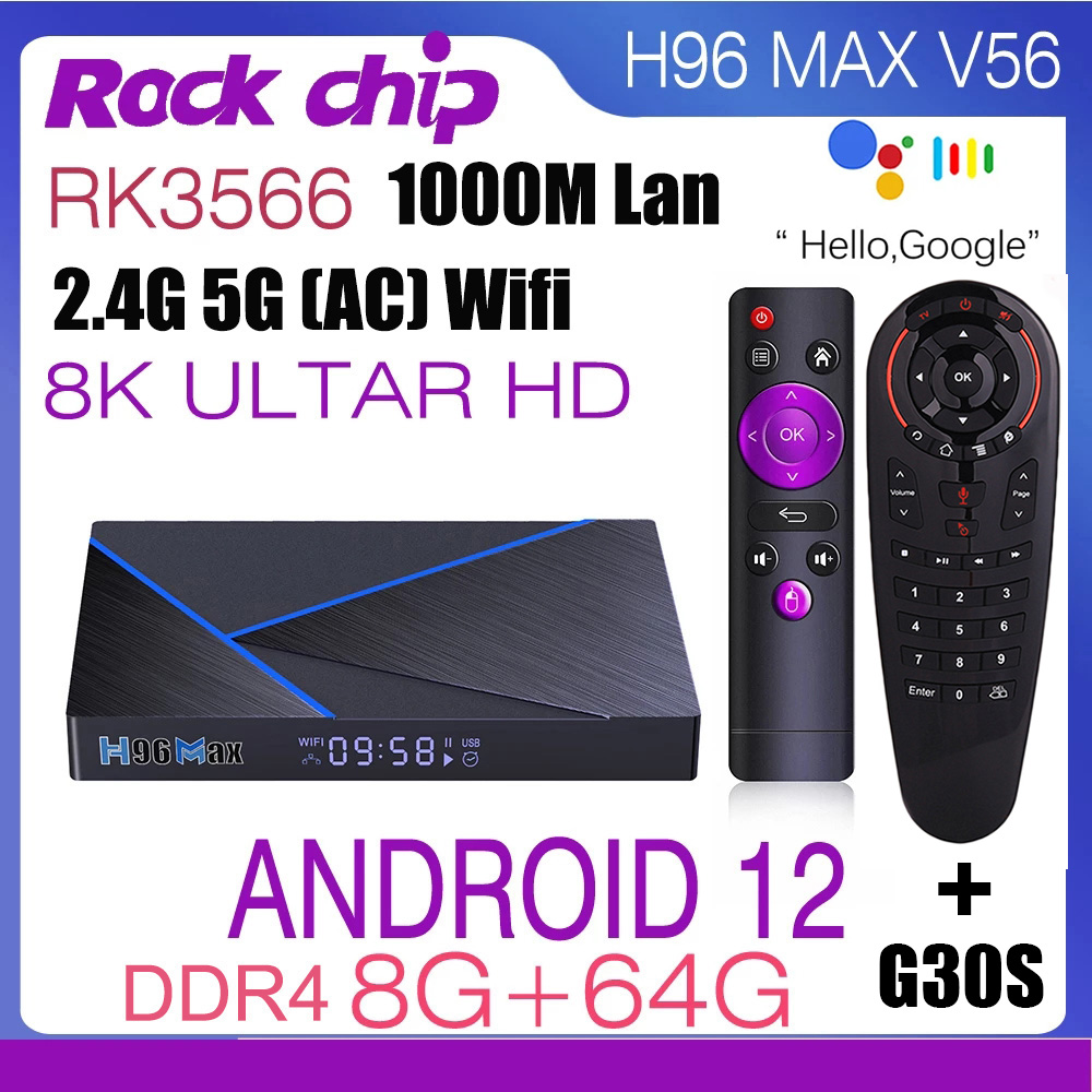 Radxa Rock 5B 16Gb - أندرويد 12 H96 ماكس V56 الذكية